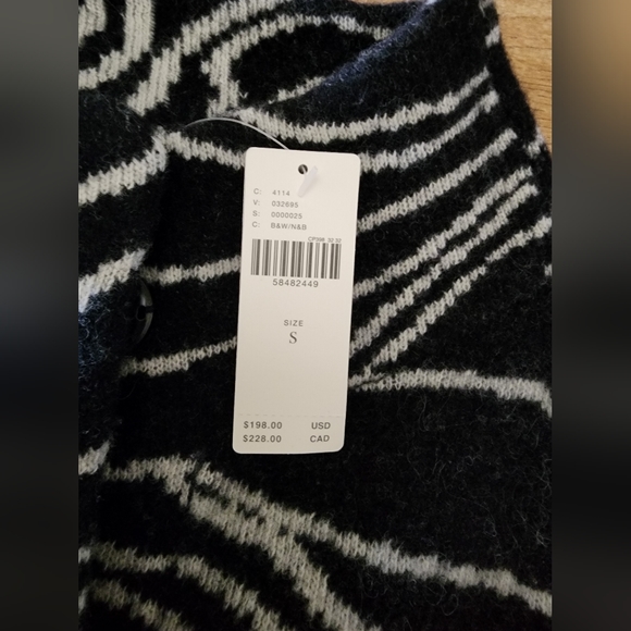 $198 NWT MAEVE Anthropologie Lambs Wool Knit Coat Cardigan S/M Oversized Thick - Picture 7 of 14